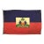 Large Vintage Wool Hand-Painted Flag of Haiti For Sale
