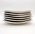 Black Late 20th Century Sango Quadrille Semi-Porcelain Black Lilies #5101 Snack Plates, Made in Korea- Set of 6 For Sale - Image 8 of 12