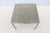 Metal Parsons Style Square Occasional Table Concrete Top and Stainless Steel Base For Sale - Image 7 of 18