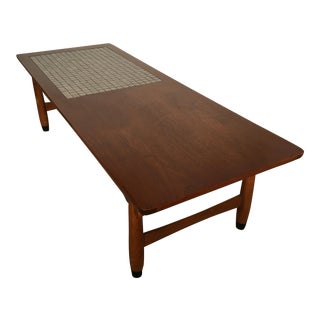 coffee table lane mid century modern mosaic furniture tables chairish used
