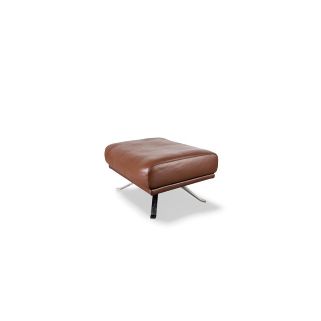 Brown Leather Ottoman from Rolf Benz For Sale - Image 4 of 8