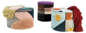 Poufs by Lyk Carpet, Set of 3