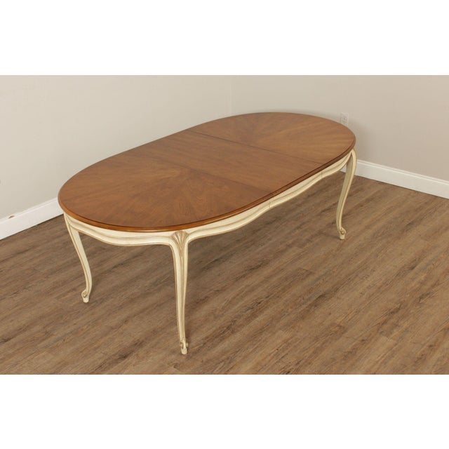 French Provincial Henredon French Provincial Style Expandable Dining Table For Sale - Image 3 of 12