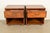 1970s Henredon Mid-Century Modern Campaign Oak Nightstands, Pair For Sale - Image 5 of 15