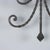 Silver Italian Wall Lamp with Iron Decorations For Sale - Image 8 of 9