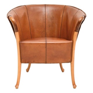 Vintage Italian Leather Armchair from Georgetti Progetti, 1980s For Sale