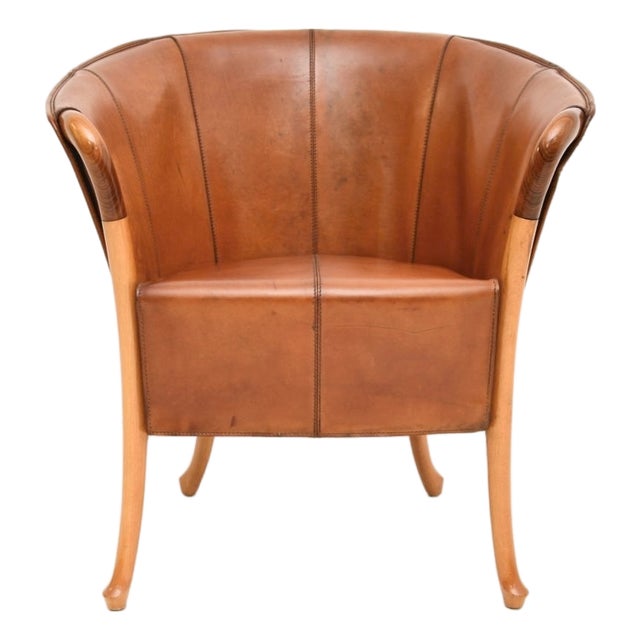 Vintage Italian Leather Armchair from Georgetti Progetti, 1980s For Sale