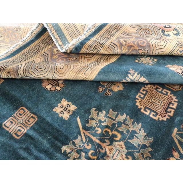 Galerie Shabab Collection Mid-20th Century Chinese Khotan Style Rug For Sale - Image 9 of 9