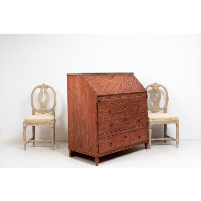 Early 19th Century Swedish Folk Art Secretaire For Sale - Image 6 of 18