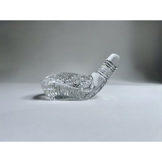 Signed Waterford Crystal Golf Club Head Paperweight handcrafted in Ireland. Featuring a heavy, solid, clear lead crystal...