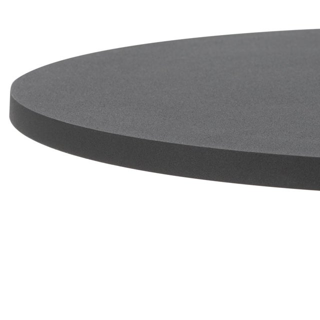 Spritely Home Ciri Round Accent Table in Black For Sale - Image 4 of 6