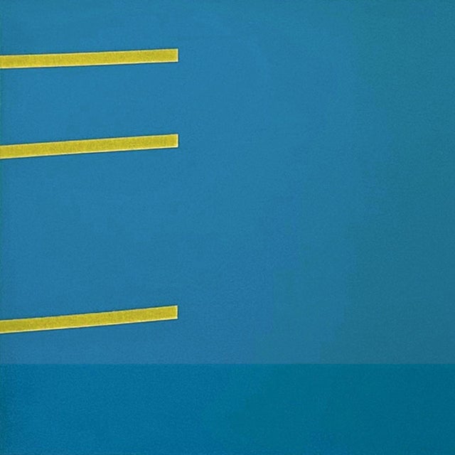 "Reaction-Response" Contemporary Minimalist Geometric Oil Diptych Painting by Shyun Song - A Pair For Sale - Image 4 of 6