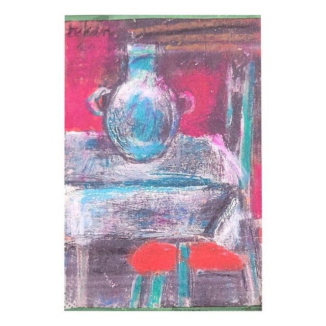 Eugeniusz Tukan-Wolski, Still Life, Mixed Media on Paper For Sale