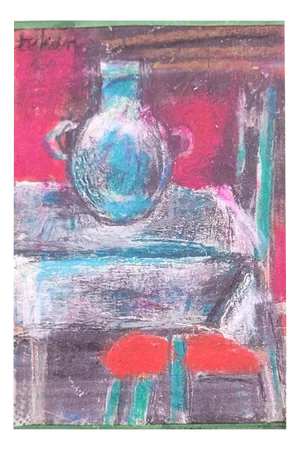 Eugeniusz Tukan-Wolski, Still Life, Mixed Media on Paper