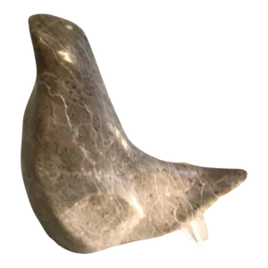 1980s Marble Seal Sculpture 'Signed'