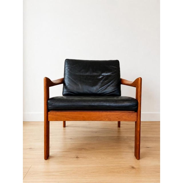 Vintage Danish Teak Lounge Chair by Illum Wikkelsø For Sale - Image 13 of 14