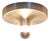 Vintage Minimalist Disc Ceiling Lamp in Aluminum, 1970s For Sale
