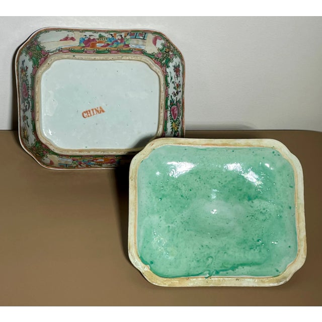 Ceramic Antique Chinese Porcelain Famille Rose Medallion Tureen For Sale - Image 7 of 11