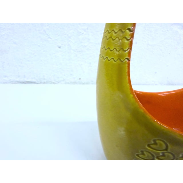 Italian Studio Ceramic Goose Bowl by Aldo Londi for Bitossi, 1960s For Sale - Image 10 of 12