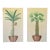 Monumental Tropical Coastal Boho Botanical Palm Panels Wall Art– Pair For Sale