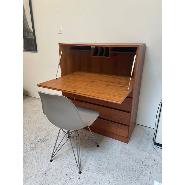 1970s Secretary Desk designed by Arnie Wahl Iversen for Vinde Møbelfabrik, Danish modern Measurements - 36" Width, 43"...