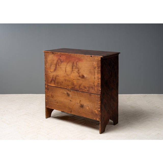 Antique New England Grain Painted Blanket Chest For Sale - Image 17 of 18