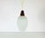 Midcentury Teak and Opaline Glass Pendant Lamp, 1960s For Sale - Image 6 of 9