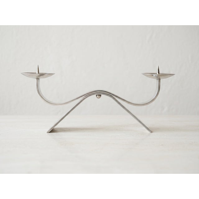 Mid-Century Modern Vintage Art Deco Candleholder from WMF, 1970s For Sale - Image 3 of 6