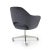 Mid-Century Modern Saarinen Executive Armchair in Gunmetal Velvet on Vintage Swivel Base For Sale - Image 3 of 5