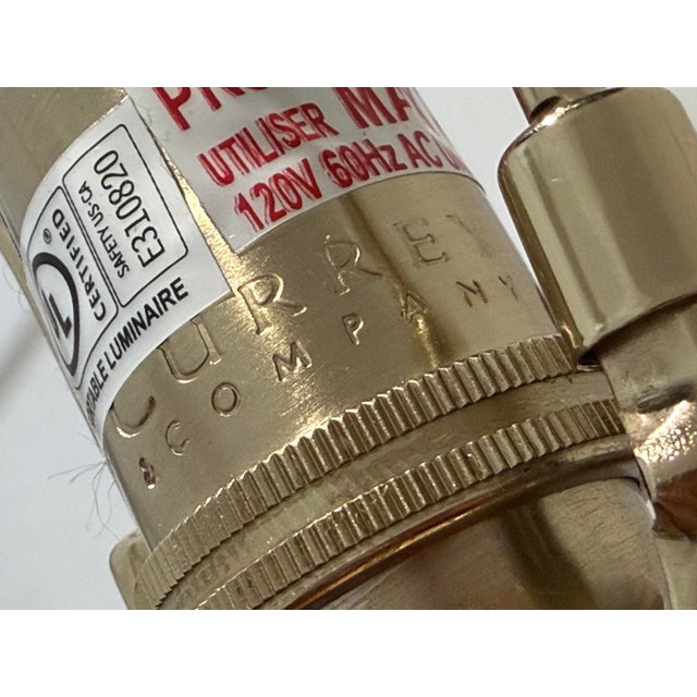 Metal Currey and Company "Moreno" Table Lamp With Shade For Sale - Image 7 of 7