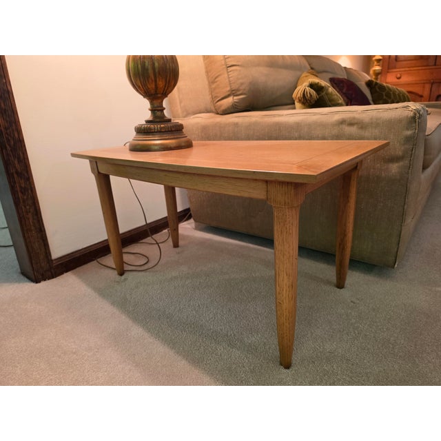 1960s Mid-Century Tomlinson "Sophisticate" Pecan & Butternut End Tables - 3 Pieces For Sale - Image 11 of 18