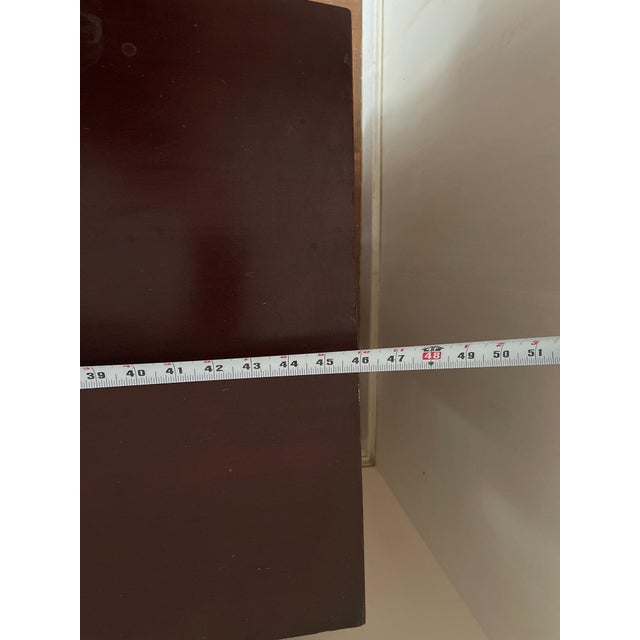 Brown Mid 20th Century Continental Furniture Company Mahogany Serpentine Chest of Drawers — Classic Curved Front Design For Sale - Image 8 of 13