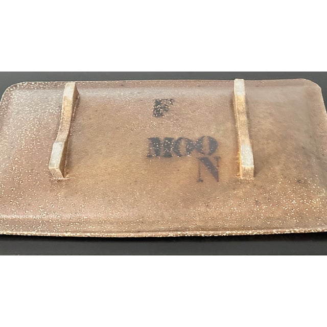 Ceramic Studio Pottery - Signed David Judelson, Large Rectangular Studio Stoneware Platter (1979) For Sale - Image 7 of 7