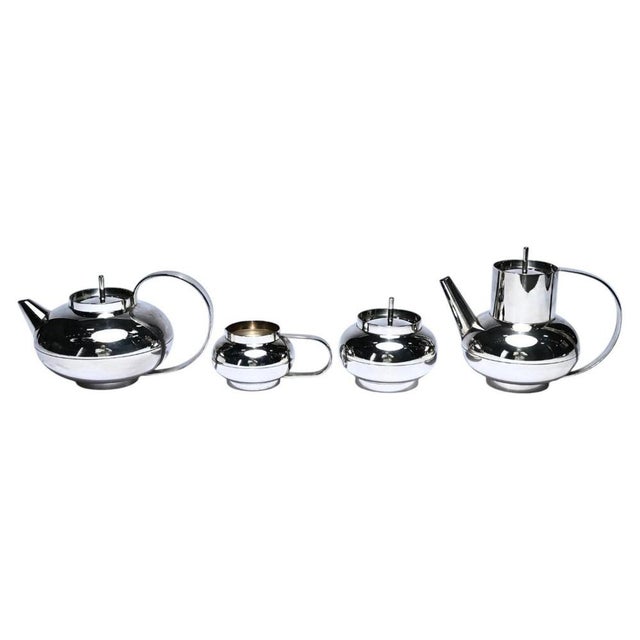 Lino Sabattini Ceylon Tea and Coffee Service from Lino Sabattini, 1960s, Set of 5 For Sale - Image 4 of 14