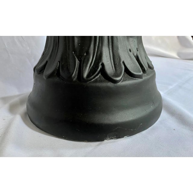 Large Mid Century Neoclassical Plaster Figural Urn For Sale - Image 12 of 13