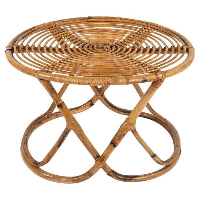 Mid-Century Modern Coffee Table in Bamboo and Rattan by Tito Agnoli, Italy, 1960s For Sale - Image 13 of 13