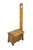 A unique antique European primitive spinning chair or bearer stool beautifully illustrates the functional charm of...