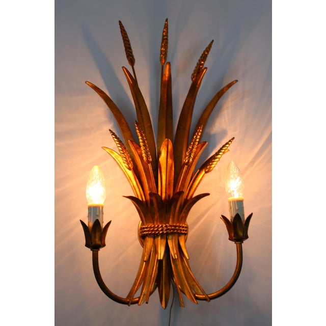 1970s Large Hollywood Regency Wall Lamp by Hans Kögl, 1970s For Sale - Image 5 of 6