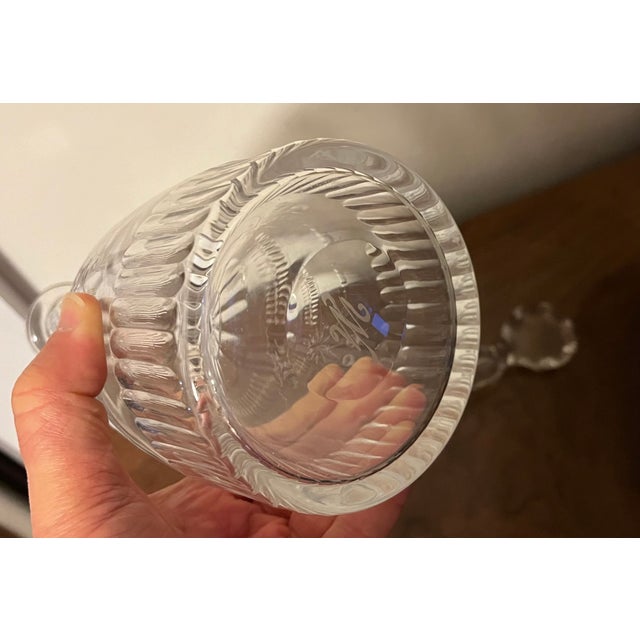 Transparent Antique Edwardian Anglo Irish Cut Crystal Glass Decanter for Wine or Spirits For Sale - Image 8 of 12