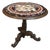 Pedestal Table with Marble Marquetry Top For Sale