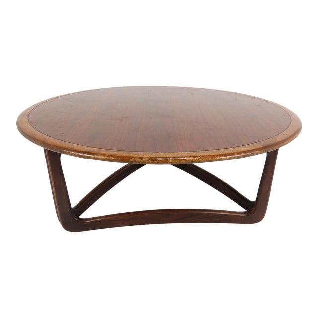 Vintage Lane Furniture Walnut Round Coffee Table Chairish