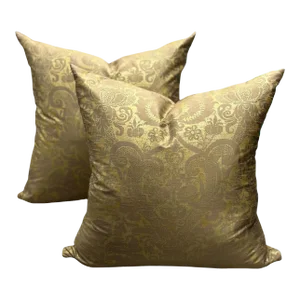 Mid 20th Century Gold Pillows - Pair