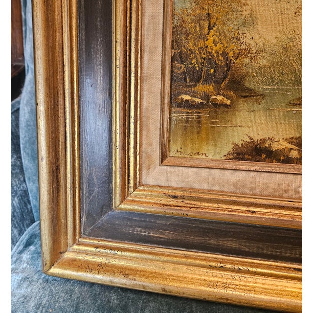 Vintage Oil on Canvas For Sale - Image 9 of 12