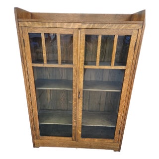 1920s Oak Bookcase For Sale