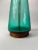 Mid 20th Century Midcentury Modern Turquoise Glass Lamp For Sale - Image 5 of 5