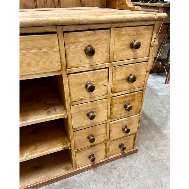 Antique English Pine Stepback Hutch For Sale In Dallas - Image 6 of 12