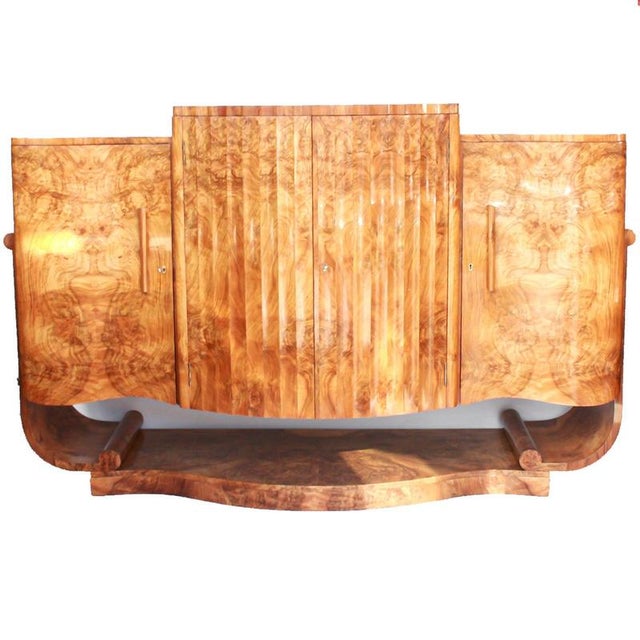 Walnut Cocktail Sideboard, 1930s For Sale - Image 11 of 11