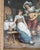 19th Century Continental European Dutch Style Interior Tavern Genre Scene Painting, Signed For Sale - Image 10 of 16