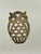 Mid-Century Modern Mid Century Silverplate Owl Trivet For Sale - Image 3 of 6