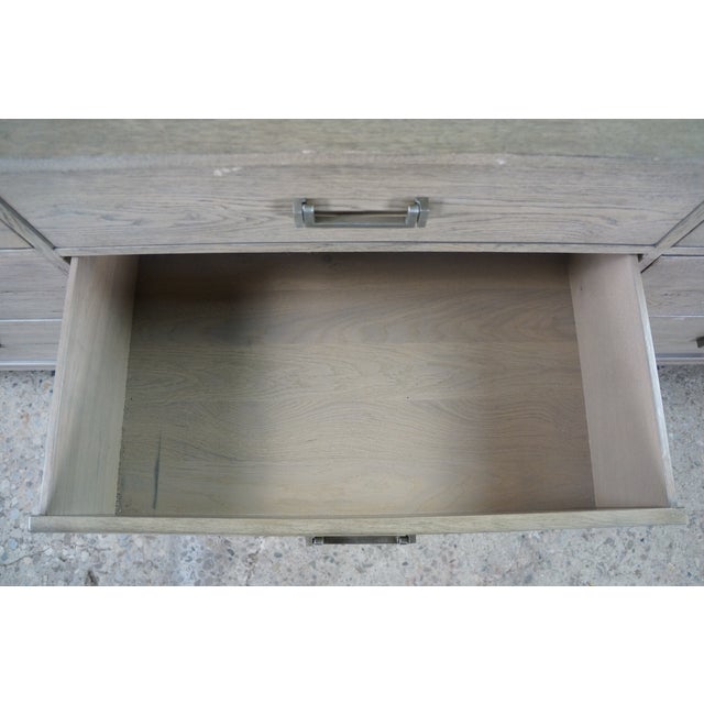 Restoration Hardware Campaign Style Cayden Weathered Oak 9 Drawer Triple Dresser For Sale - Image 9 of 18